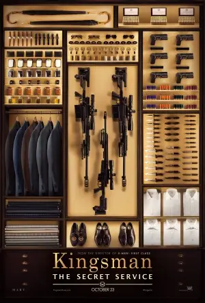 Kingsman: The Secret Service (2014) Drawstring Backpack - idPoster.com