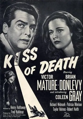 Kiss of Death (1947) Women's Colored T-Shirt - idPoster.com