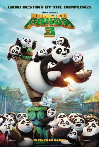 Kung Fu Panda 3 (2016) White T-Shirt - idPoster.com