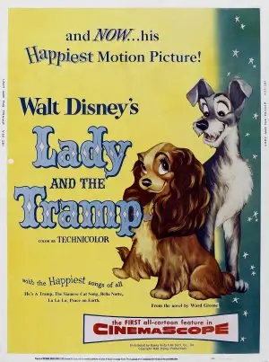 Lady and the Tramp (1955) White T-Shirt - idPoster.com