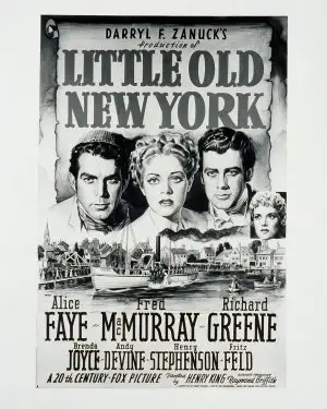 Little Old New York (1940) White T-Shirt - idPoster.com