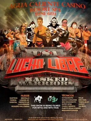 Lucha Libre USA: Masked Warriors (2010) White T-Shirt - idPoster.com