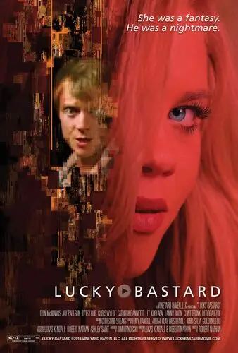 Lucky Bastard (2014) White T-Shirt - idPoster.com