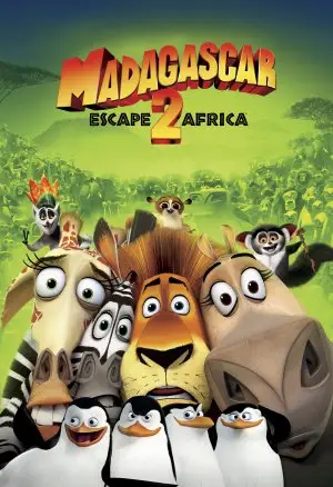 Madagascar: Escape 2 Africa (2008) White T-Shirt - idPoster.com