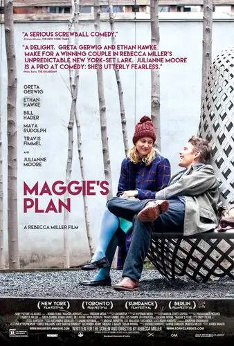 Maggie's Plan (2015) White T-Shirt - idPoster.com