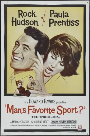 Man's Favorite Sport (1964) Women's Colored T-Shirt - idPoster.com