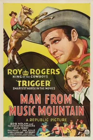 Man from Music Mountain (1943) Men's Colored  Long Sleeve T-Shirt - idPoster.com