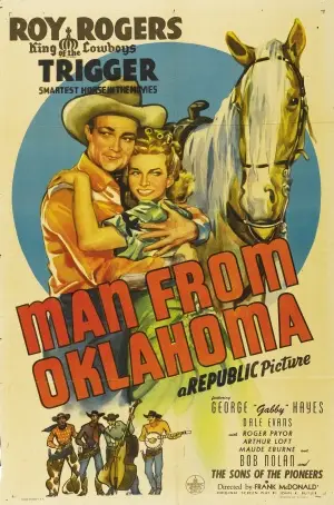 Man from Oklahoma (1945) Women's Colored T-Shirt - idPoster.com