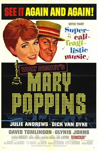 Mary Poppins (1964) White Tank-Top - idPoster.com