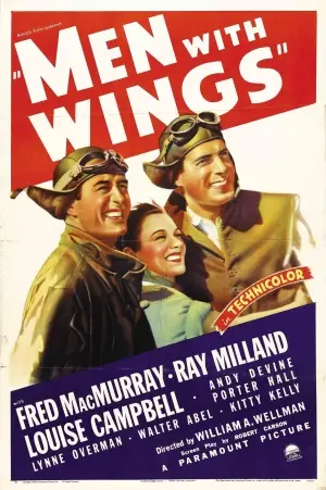 Men with Wings (1938) Women's Colored Hoodie - idPoster.com