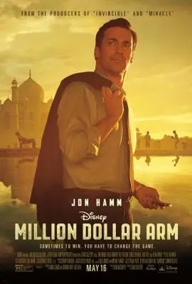 Million Dollar Arm (2014) Men's Colored  Long Sleeve T-Shirt - idPoster.com