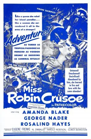 Miss Robin Crusoe (1954) Women's Colored Hoodie - idPoster.com
