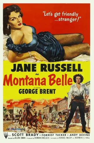 Montana Belle (1952) Women's Colored Hoodie - idPoster.com