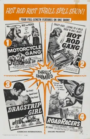 Motorcycle Gang (1957) Women's Colored Hoodie - idPoster.com