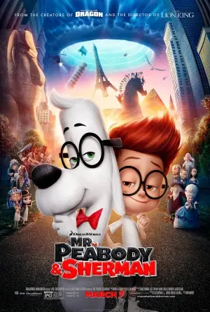 Mr. Peabody n Sherman (2014) White T-Shirt - idPoster.com