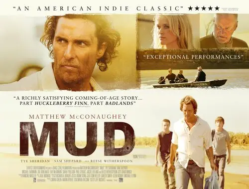 Mud (2013) White Tank-Top - idPoster.com