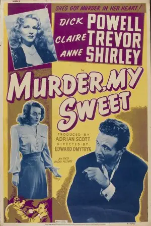 Murder, My Sweet (1944) White T-Shirt - idPoster.com