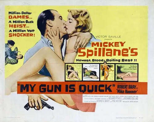 My Gun Is Quick (1957) Drawstring Backpack - idPoster.com