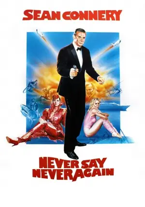 Never Say Never Again (1983) Men's Colored  Long Sleeve T-Shirt - idPoster.com