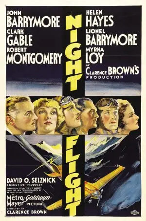 Night Flight (1933) Women's Colored  Long Sleeve T-Shirt - idPoster.com
