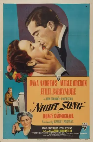 Night Song (1947) White T-Shirt - idPoster.com