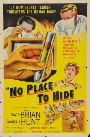 No Place to Hide (1956) Drawstring Backpack - idPoster.com