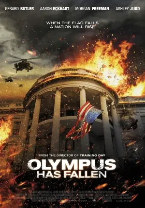 Olympus Has Fallen (2013) Men's Colored T-Shirt - idPoster.com
