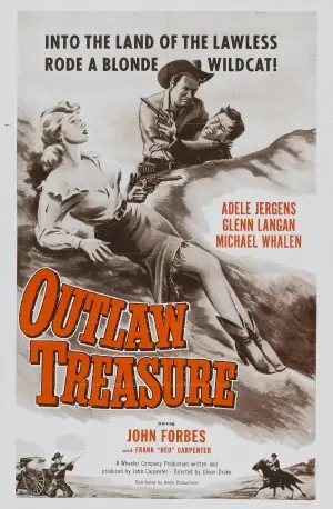Outlaw Treasure (1955) White T-Shirt - idPoster.com
