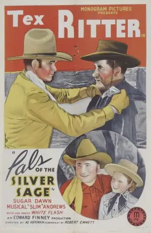 Pals of the Silver Sage (1940) White T-Shirt - idPoster.com