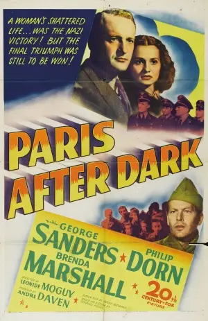Paris After Dark (1943) Women's Colored T-Shirt - idPoster.com