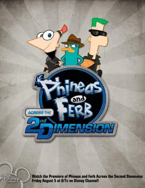 Phineas and Ferb: Across the Second Dimension (2011) White T-Shirt - idPoster.com