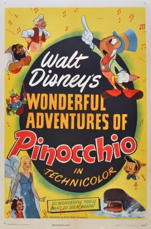 Pinocchio (1940) Men's Colored Hoodie - idPoster.com