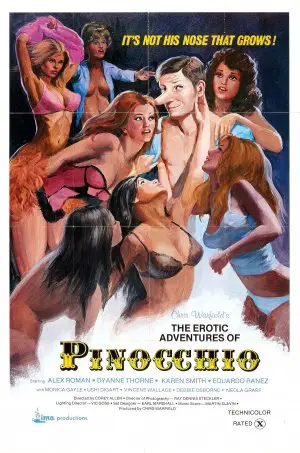 Pinocchio (1971) Women's Colored Hoodie - idPoster.com