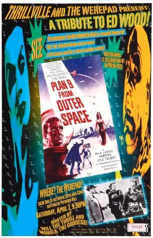 Plan 9 from Outer Space (1959) Women's Colored  Long Sleeve T-Shirt - idPoster.com