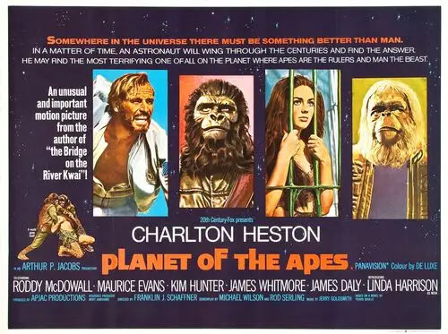 Planet of the Apes (1968) Women's Colored T-Shirt - idPoster.com