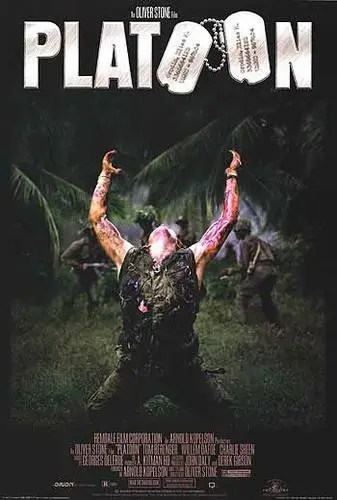 Platoon (1986) Men's Colored  Long Sleeve T-Shirt - idPoster.com