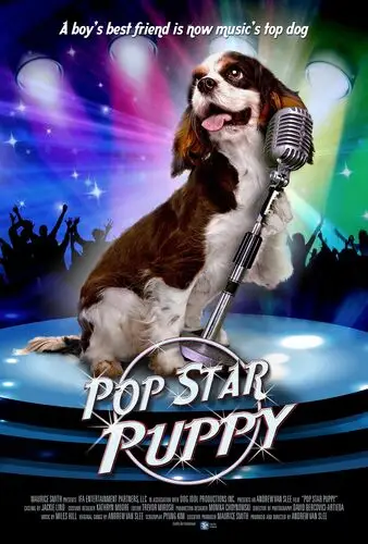 Pop Star Puppy (2013) White T-Shirt - idPoster.com
