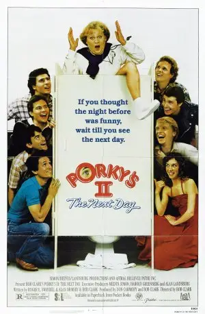 Porky's II: The Next Day (1983) Men's Colored  Long Sleeve T-Shirt - idPoster.com