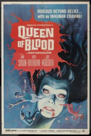 Queen of Blood (1966) Women's Colored T-Shirt - idPoster.com