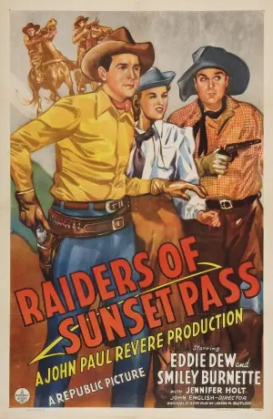 Raiders of Sunset Pass (1943) Men's Colored T-Shirt - idPoster.com