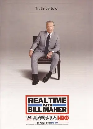 Real Time with Bill Maher (2003) Men's Colored  Long Sleeve T-Shirt - idPoster.com