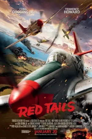 Red Tails (2012) Drawstring Backpack - idPoster.com