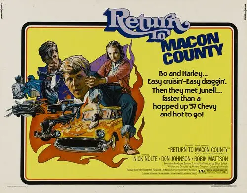 Return to Macon County (1975) Women's Colored Hoodie - idPoster.com