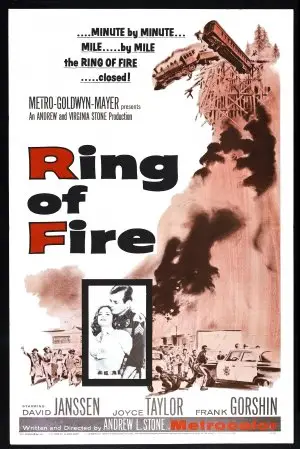 Ring of Fire (1961) Drawstring Backpack - idPoster.com