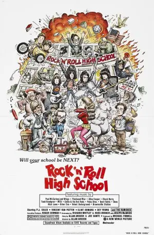 Rock 'n' Roll High School (1979) Women's Colored T-Shirt - idPoster.com
