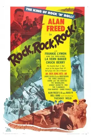 Rock Rock Rock! (1956) Men's Colored  Long Sleeve T-Shirt - idPoster.com