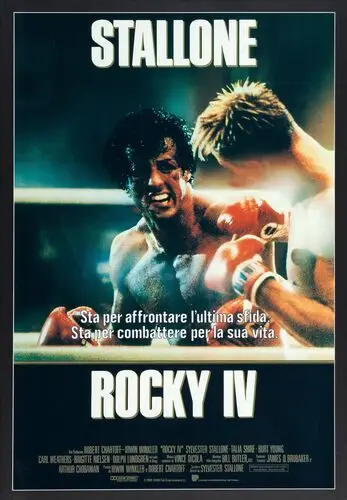 Rocky IV (1985) Women's Colored Tank-Top - idPoster.com