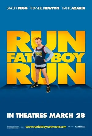 Run Fatboy Run (2007) Men's Colored  Long Sleeve T-Shirt - idPoster.com