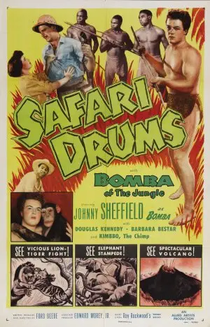 Safari Drums (1953) White T-Shirt - idPoster.com
