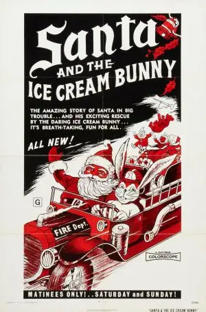 Santa and the Ice Cream Bunny (1972) Women's Colored Tank-Top - idPoster.com